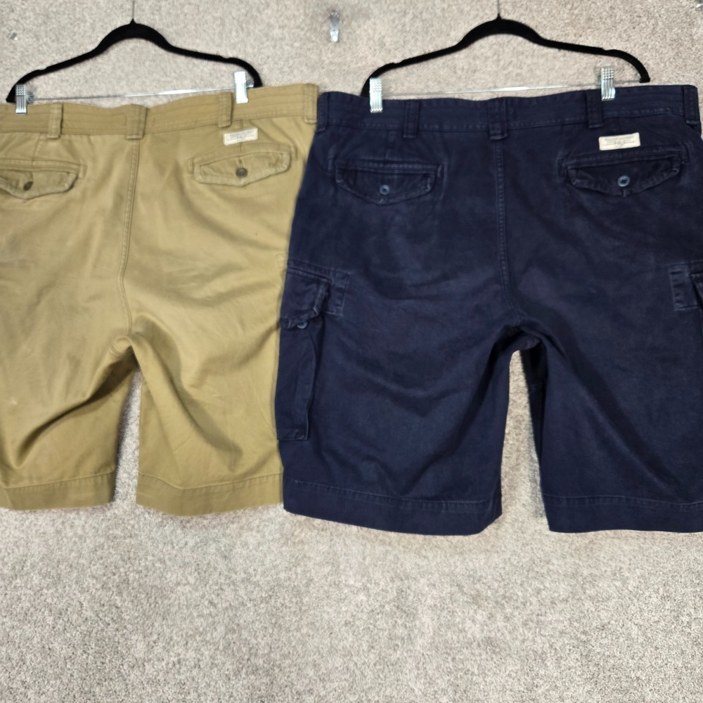 Polo Ralph Lauren Shorts Men 44 Tall Tan Blue Cargo Shorts Lot of 2 - Picture 2 of 16